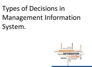 Types of Decisions in Management Information System.