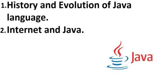 History and Evolution of Java language