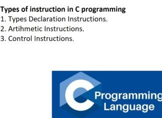Types of instruction in C programming