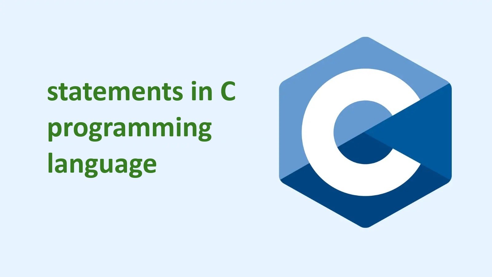 statements in c programming language